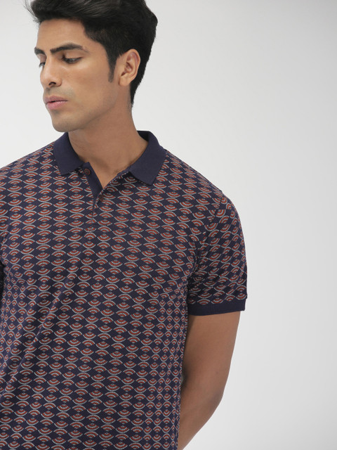 Indian Terrain Men Navy Blue & White Printed Polo Collar T-shirt
Indian Terrain Men Navy Blue & White Printed Polo Collar T-shirt