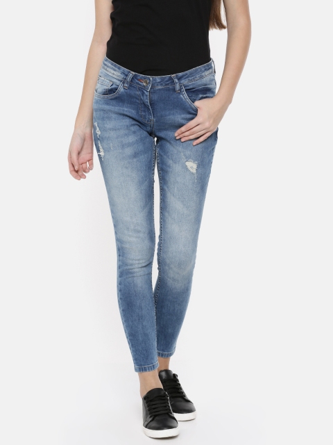 Park Avenue Woman Women Blue Skinny Fit Mid-Rise Low Distress Stretchable Cropped Jeans
Park Avenue Woman Women Blue Skinny Fit Mid-Rise Low Distress Stretchable Cropped Jeans