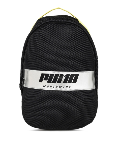 Puma Women Black Street Brand Logo Backpack
