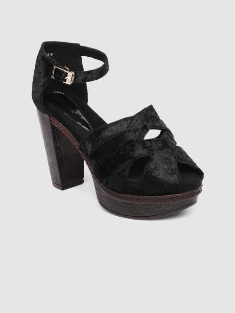 Catwalk Women Black Solid Heels