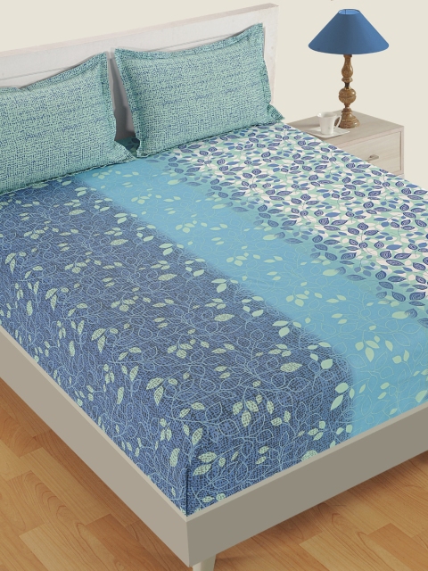 SWAYAM Blue & White Floral Flat 144 TC Cotton 1 Extra Large Bedsheet with 2 Pillow Covers
SWAYAM Blue & White Floral Flat 144 TC Cotton 1 Extra Large Bedsheet with 2 Pillow Covers