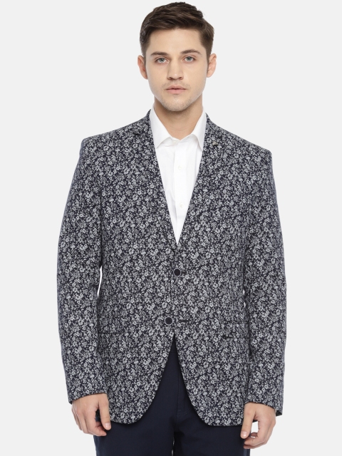 Theme Men Navy Blue Printed Single-Breasted Smart Casual Ultima Fitted Pure Cotton Blazer
Theme Men Navy Blue Printed Single-Breasted Smart Casual Ultima Fitted Pure Cotton Blazer