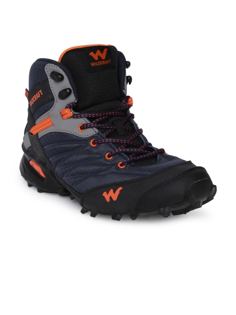 Wildcraft Men Navy Blue & Grey Colourblocked Synthetic Leather High-Top Trekking Shoes
Wildcraft Men Navy Blue & Grey Colourblocked Synthetic Leather High-Top Trekking Shoes