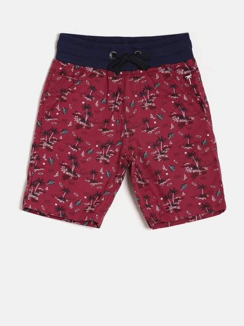 Palm Tree Boys Red Printed Regular Fit Shorts 
Palm Tree Boys Red Printed Regular Fit Shorts