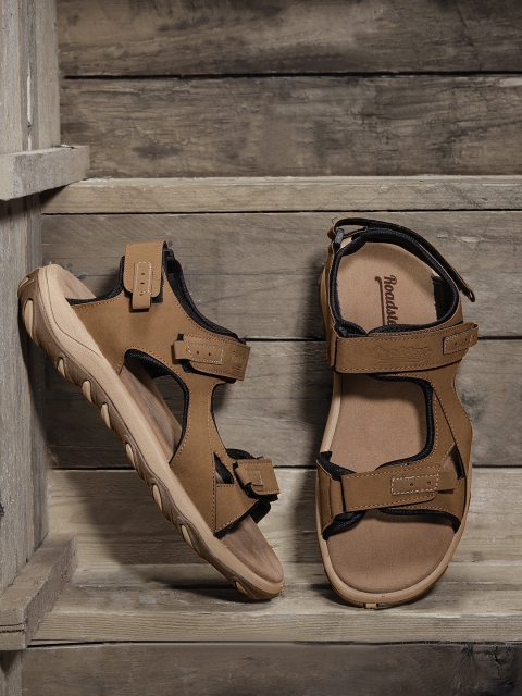 Roadster Men Tan Brown Comfort Sandals