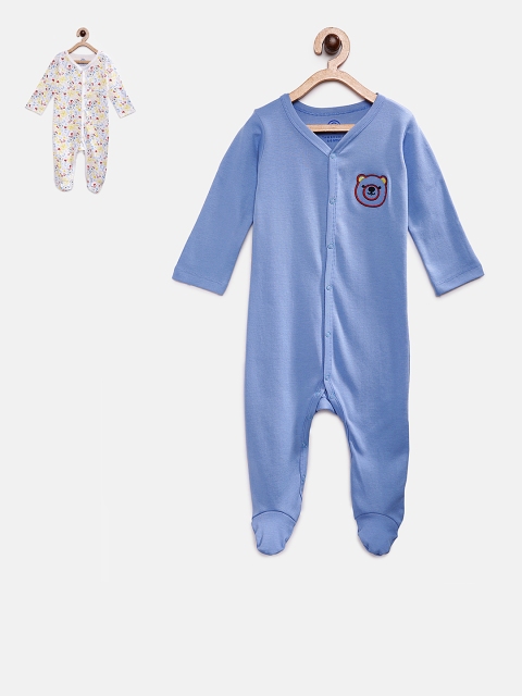TAMBOURINE Boys Pack of 2 Assorted Sleepsuits