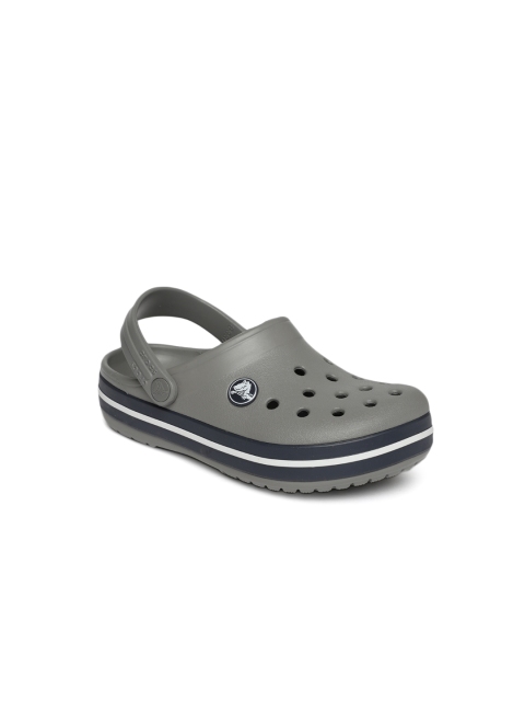 Crocs Kids Grey Crocband Solid Clogs