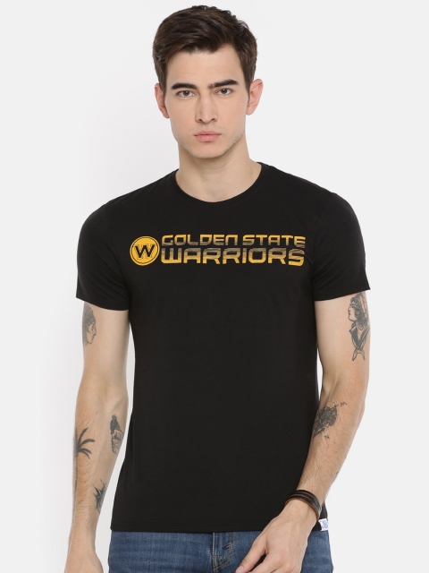 NBA Men Black Printed Round Neck T-shirt
