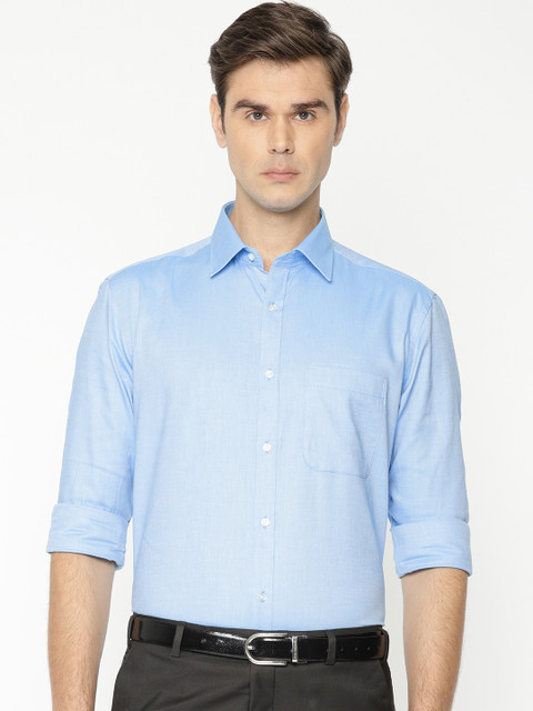 Raymond Men Blue Slim Fit Solid Formal Shirt
Raymond Men Blue Slim Fit Solid Formal Shirt