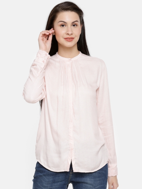 Splash Women Pink Self Design Top