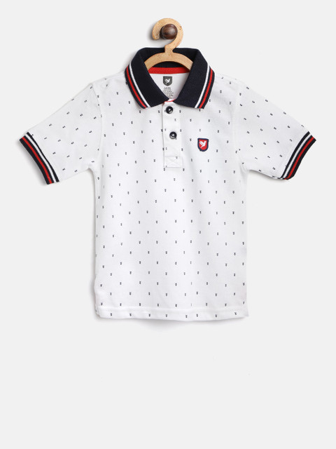 612 league Boys White Printed Polo Collar T-shirt
612 league Boys White Printed Polo Collar T-shirt