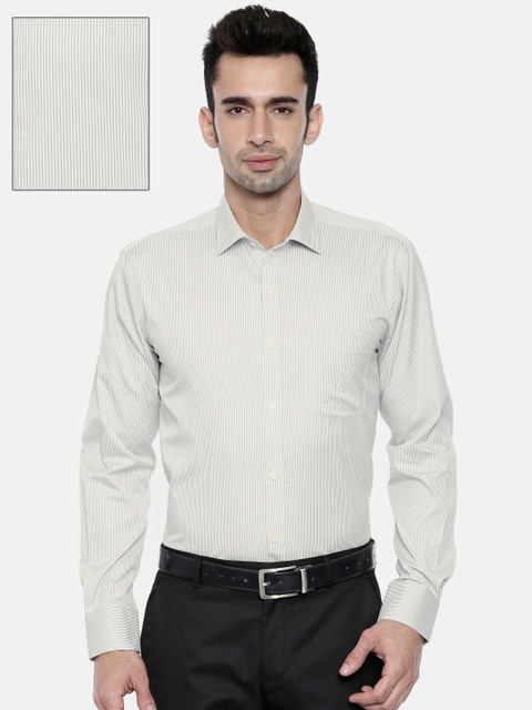 Park Avenue Men Grey & White Slim Fit Striped Formal Shirt
Park Avenue Men Grey & White Slim Fit Striped Formal Shirt