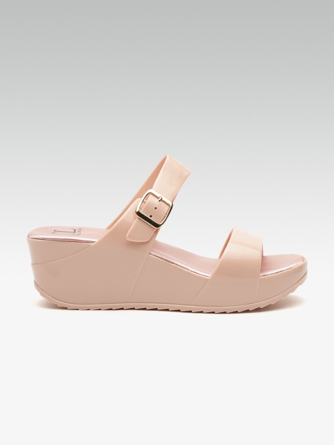 Carlton London Women Pink Solid Wedges