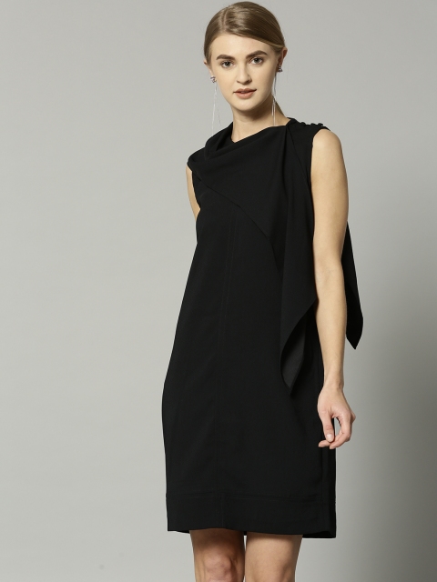 Marks & Spencer Women Black Solid Sheath Dress