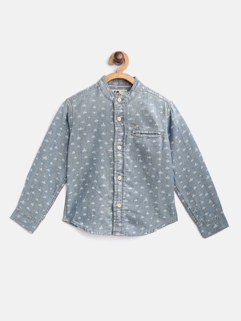 Flying Machine Boys Blue Regular Fit Nautical Print Washed Chambray Cotton Casual Shirt
Flying Machine Boys Blue Regular Fit Nautical Print Washed Chambray Cotton Casual Shirt
