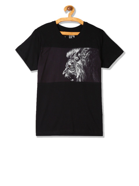 Flying Machine Boys Black Printed Round Neck T-shirt
Flying Machine Boys Black Printed Round Neck T-shirt