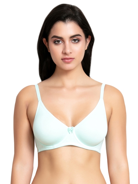Zivame Green Solid Non-Wired Non Padded T-shirt Bra ZI1511FASHZ