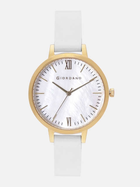 GIORDANO Women White Analogue Watch 2878-01