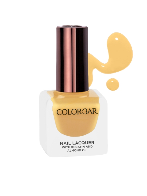 Colorbar Keratin & Almond Oil Nail Lacquer - Golden Honey 1175 12 ml, Mustard