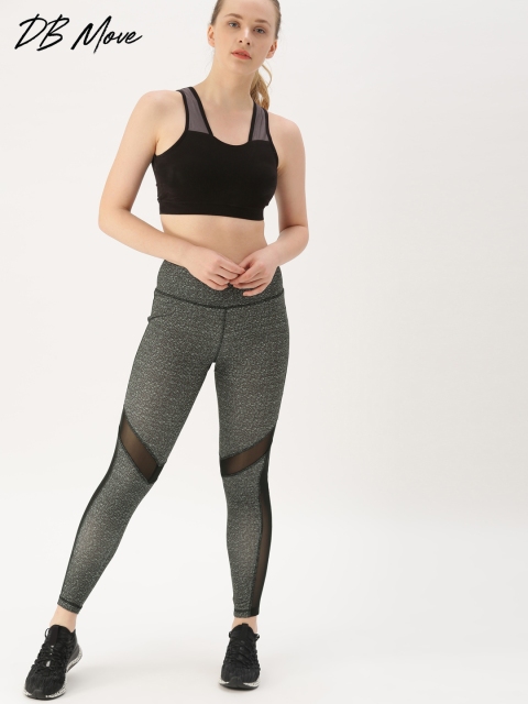 DressBerry Women Green & Black Printed Tights