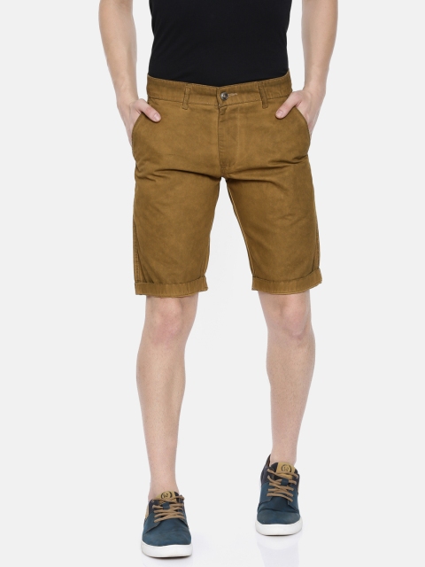 Sports52 wear Men Khaki Tailored Fit Solid Shorts
