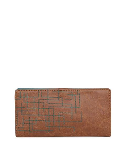Baggit Women Brown Solid Two Fold Wallet