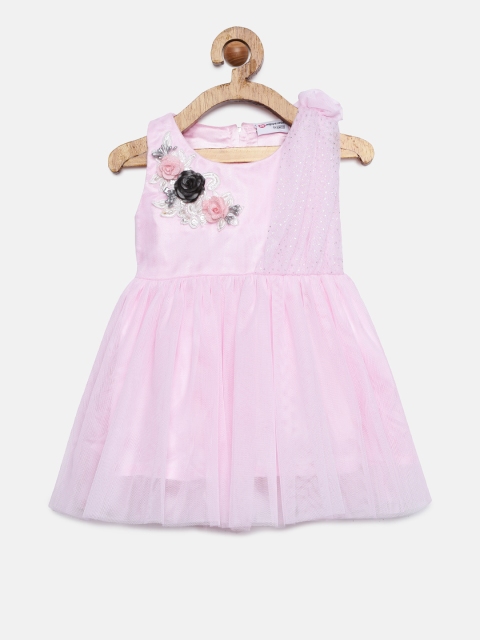 Peppermint Girls Pink Fit and Flare Dress