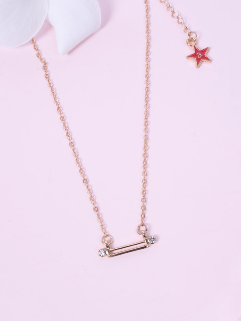 Ayesha Gold-Toned Charm Necklace 
Ayesha Gold-Toned Charm Necklace