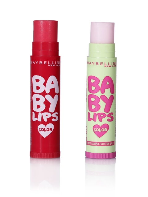 Maybelline New York Women Set of 2 Lip Balm, Pink