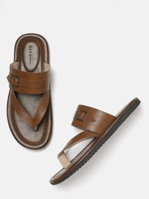 Mast & Harbour Men Brown Comfort Sandals