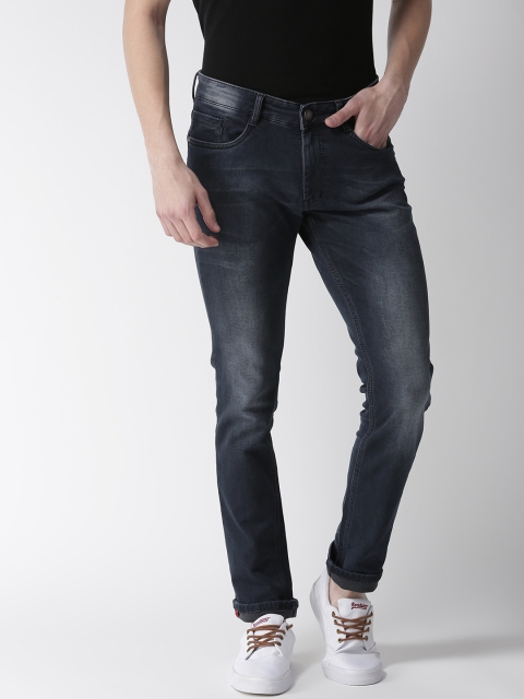 Richlook Men Navy Blue Slim Fit Mid-Rise Clean Look Jeans