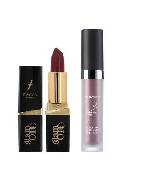 FACES CANADA Set of 2 I Love Plum Ultime Pro Liquid & Hot Chocolate Glam On Lipsticks, Pink
FACES CANADA Set of 2 I Love Plum Ultime Pro Liquid & Hot Chocolate Glam On Lipsticks, Pink