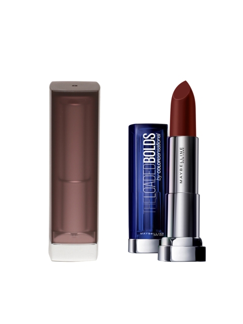 Maybelline Colorsensational The Loaded Bolds Chocoholic & Rich Ruby Matte Lipstick, Brown
Maybelline Colorsensational The Loaded Bolds Chocoholic & Rich Ruby Matte Lipstick, Brown