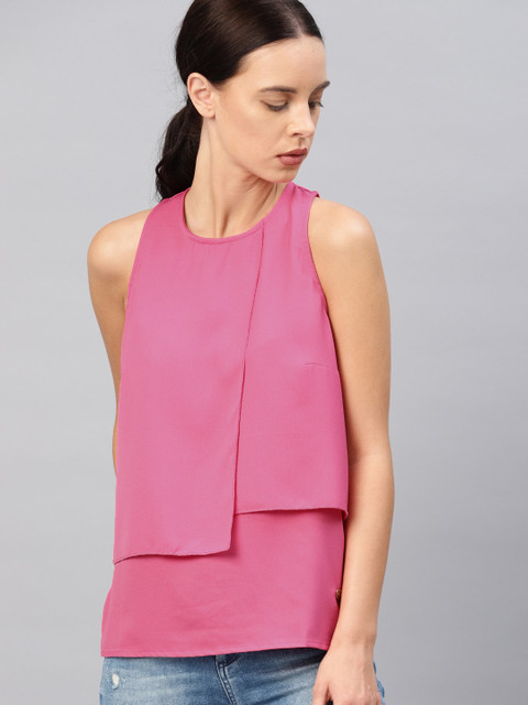 French Connection Women Pink Solid Top
French Connection Women Pink Solid Top
