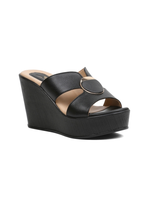pelle albero Women Black Solid Mules