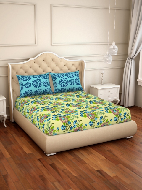 CORE Designed by SPACES Yellow & Blue Floral 144 TC Cotton 1 Queen Bedsheet with 2 Pillow Covers
CORE Designed by SPACES Yellow & Blue Floral 144 TC Cotton 1 Queen Bedsheet with 2 Pillow Covers