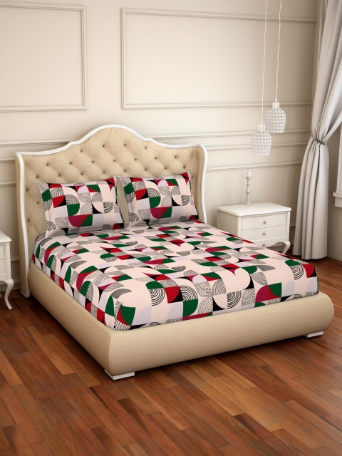 CORE Designed by SPACES Peach-Coloured Geometric 104 TC Cotton 1 Queen Bedsheet with 2 Pillow Covers
CORE Designed by SPACES Peach-Coloured Geometric 104 TC Cotton 1 Queen Bedsheet with 2 Pillow Covers