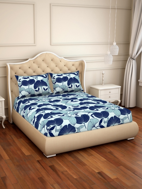 CORE Designed by SPACES Blue Floral 104 TC Cotton 1 Queen Bedsheet with 2 Pillow Covers
CORE Designed by SPACES Blue Floral 104 TC Cotton 1 Queen Bedsheet with 2 Pillow Covers