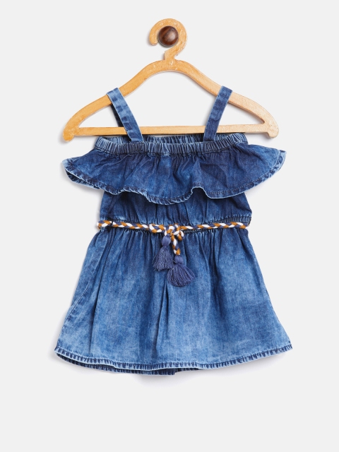 United Colors of Benetton Girls Navy Off-Shoulder Denim Fit & Flare Dress, Navy blue
United Colors of Benetton Girls Navy Off-Shoulder Denim Fit & Flare Dress, Navy blue