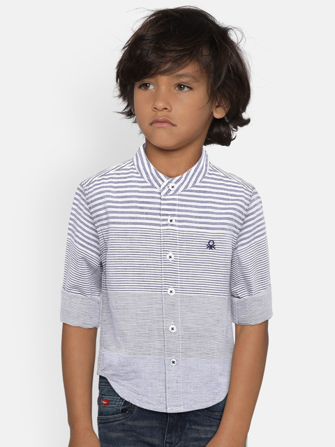 United Colors of Benetton Boys Navy & White Regular Fit Striped Casual Shirt, Navy blue
United Colors of Benetton Boys Navy & White Regular Fit Striped Casual Shirt, Navy blue