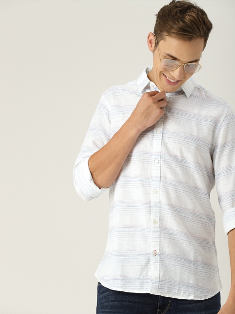 United Colors of Benetton Men White & Purple Regular Fit Striped Casual Shirt
United Colors of Benetton Men White & Purple Regular Fit Striped Casual Shirt