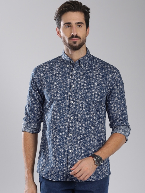 Tommy Hilfiger Blue Floral Print New York Fit Shirt
