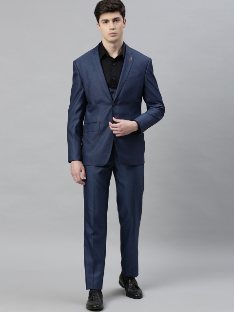 Peter England Elite Men Blue Solid Neo Slim Fit Single-Breasted Three-Piece Suit
Peter England Elite Men Blue Solid Neo Slim Fit Single-Breasted Three-Piece Suit