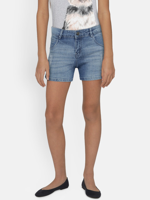 Palm Tree Girls Blue Solid Regular Fit Denim Shorts
Palm Tree Girls Blue Solid Regular Fit Denim Shorts