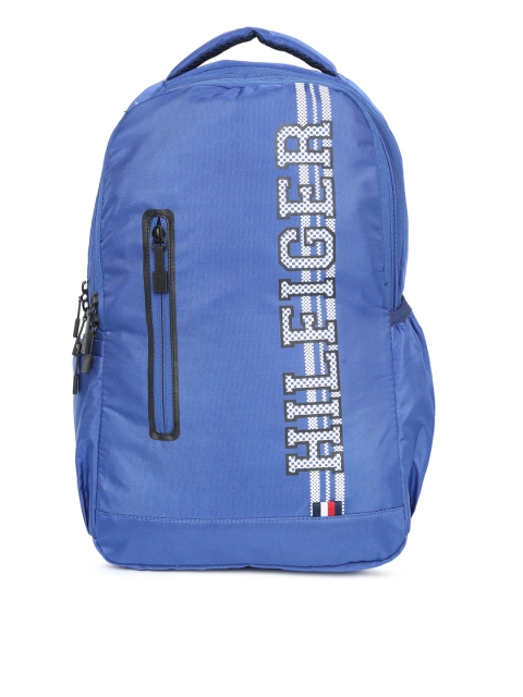 Tommy Hilfiger Unisex Blue Brand Logo Backpack