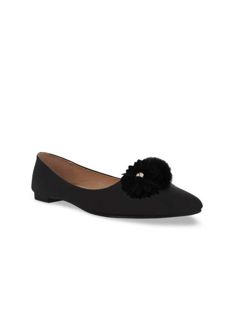 MSC Women Black Solid Ballerinas