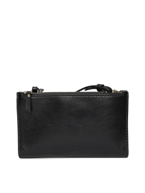 Fossil Women Black Solid Clutch