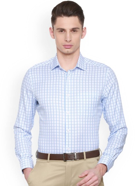 Louis Philippe Men Blue Regular Fit Checked Permapress finest wrinkle free Formal Shirt
Louis Philippe Men Blue Regular Fit Checked Permapress finest wrinkle free Formal Shirt
