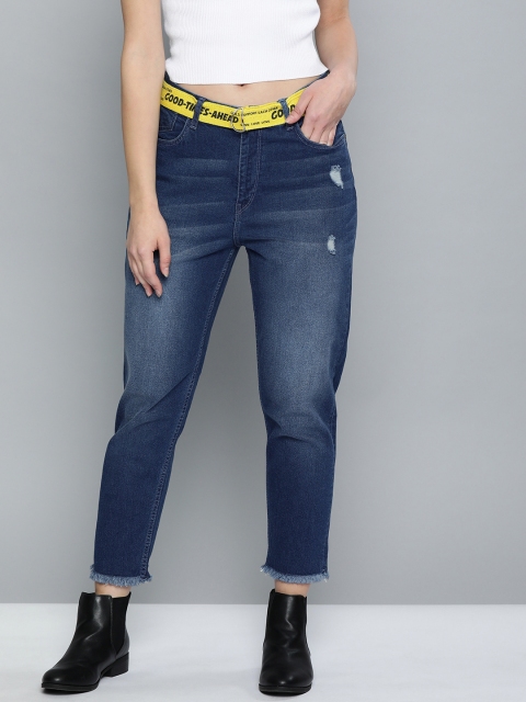 Kook N Keech Women Blue Boyfriend Fit Mid-Rise Mildly Distressed Stretchable Cropped Jeans
Kook N Keech Women Blue Boyfriend Fit Mid-Rise Mildly Distressed Stretchable Cropped Jeans