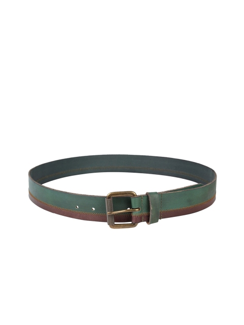 Paradigm Design Lab Men Teal Green Solid Belt